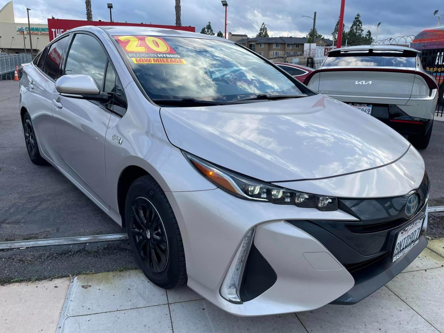 2020 SILVER /BLACK Toyota Prius Prime (JTDKARFP0L3) , located at 744 E Miner Ave, Stockton, CA, 95202, (209) 944-5770, 37.956863, -121.282082 - Photo#0